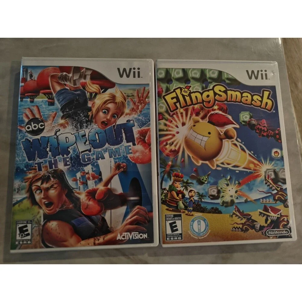 Wipeout & FlingSmash (Wii) *Amazing Condition*